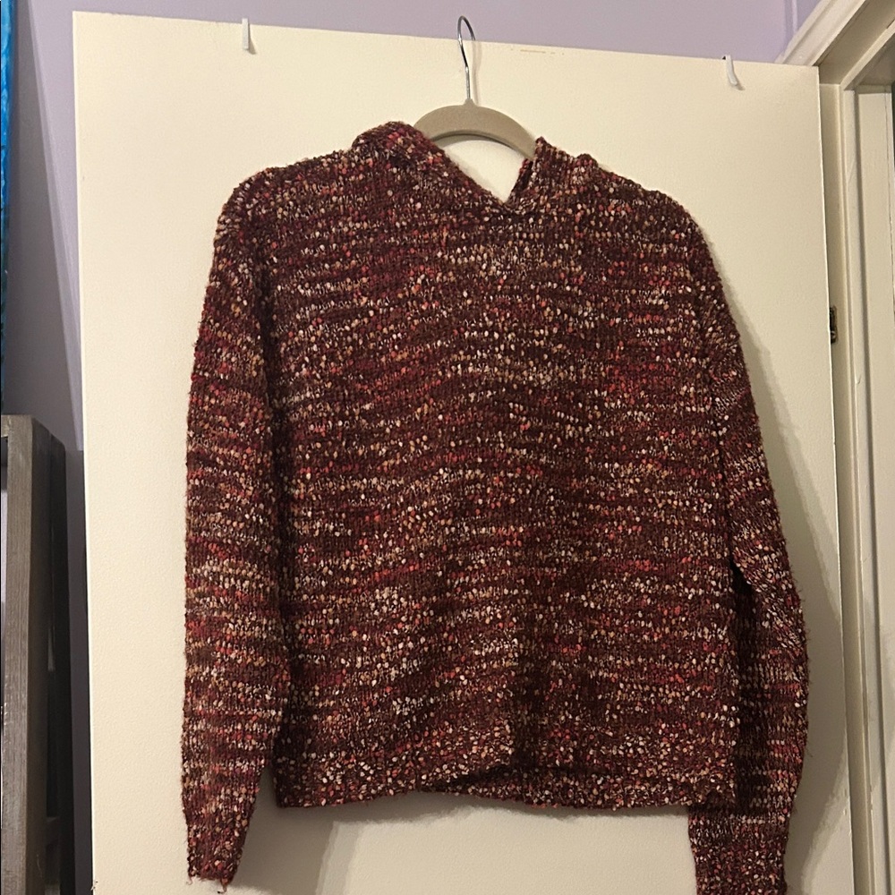 Women's Maroon Knit Sweater